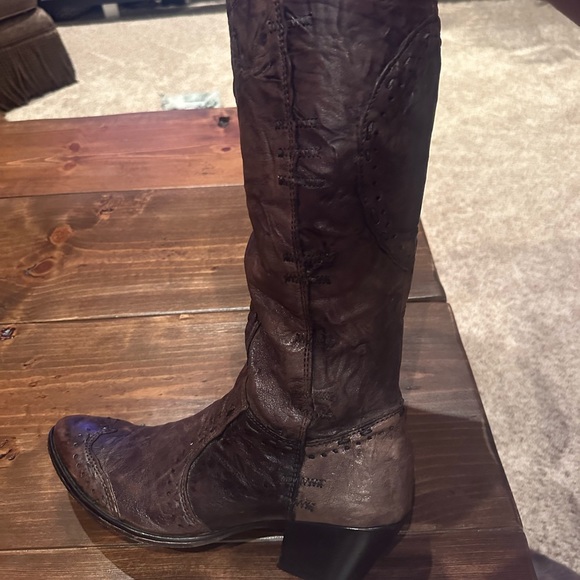 100% leather Mark Nason Siren boots with luxurious animal print lining sz 8.5 - Picture 16 of 16